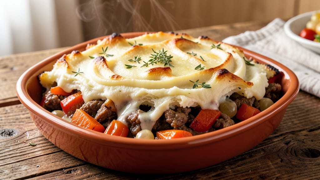 5 Star Shepherd's Pie Recipe: Flaky Topping Locks in Savory Gravy Heat