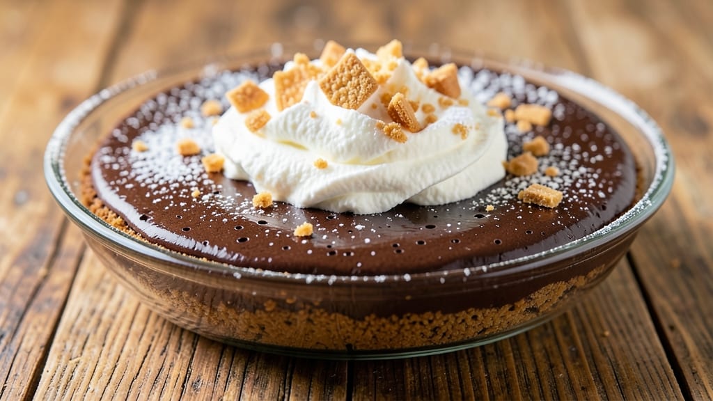 American Mud Pie Recipe: Crunchy Streusel Topping Over Gooey Chocolate Layers