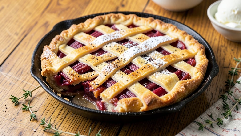 Amish Rhubarb Pie Recipe: Rustic Crust and Tart-Sweet Balance
