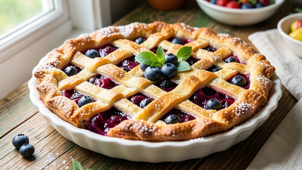 Anna Olson's Blueberry Pie Recipe: Vanilla Bean Swirls Between Bursting Berries