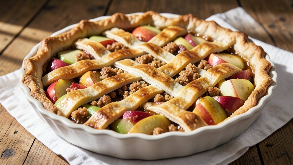 Snow White Apple Pie Recipe: Golden Lattice Crust With Spiced Apple Filling