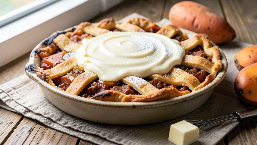 Say McIntosh Sweet Potato Pie Recipe: Maple-Caramelized Crust With Foil-Sealed Spice