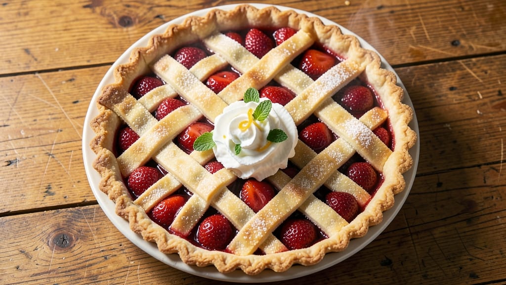 Amish Strawberry Pie Recipe: Rustic Crust and Bursting Fruit Magic