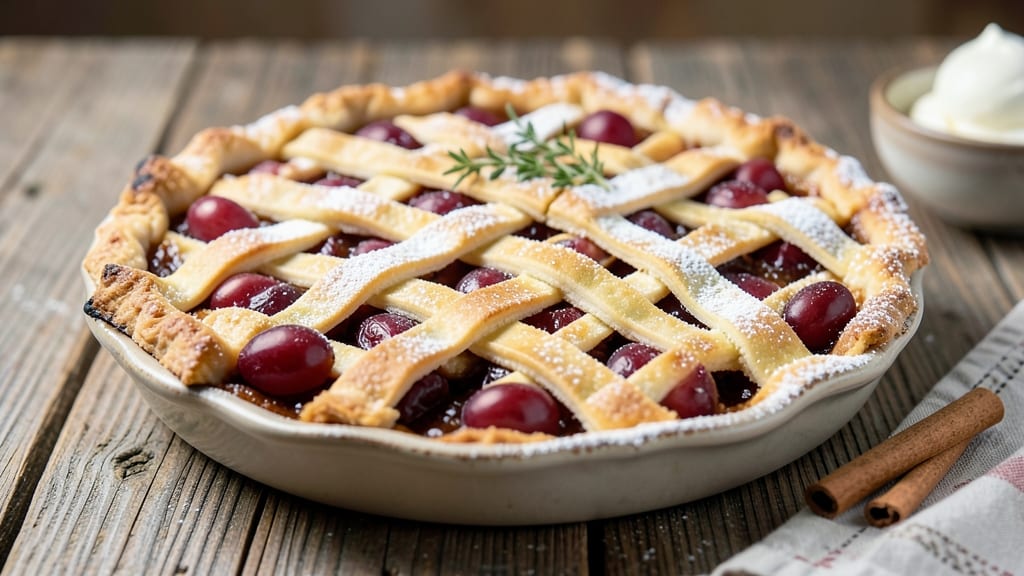 Alton Brown's Grape Pie Recipe: Foolproof Foil-Sealed Crust With Bursting Juicy Filling