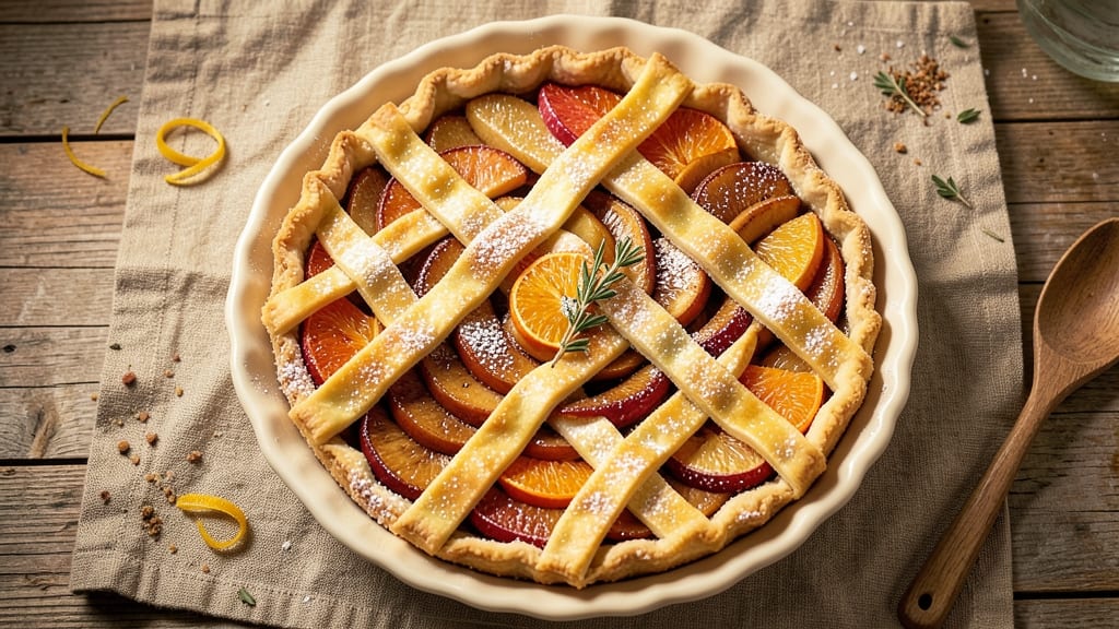 Apple and Orange Pie Recipe: Citrus Zest Crust With Spiced Filling Magic