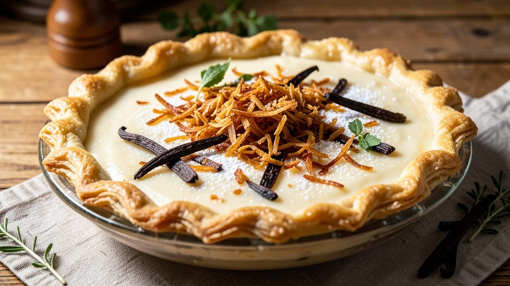 Soul Food Coconut Pie Recipe: Spiced Vanilla-Coconut Filling in Crusty Shell