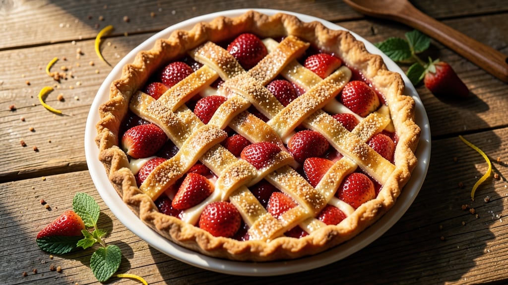 Fresh Strawberry Pie Recipe Without Jello: Bursting With Juicy Berries and Foil-Sealed Crust