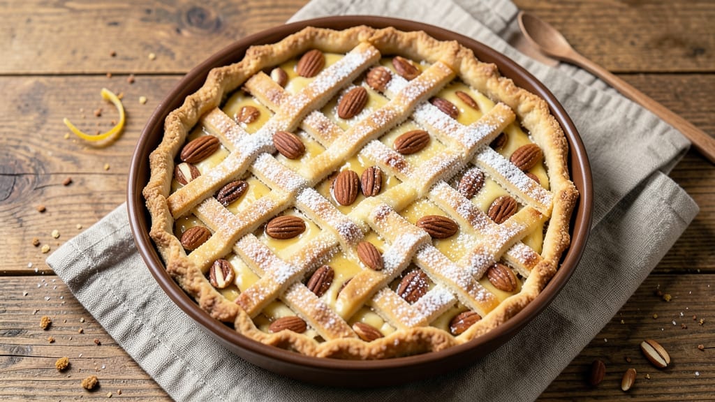 Almond Amaretto Chess Pie Recipe: Nutty Boozy Crunch With Caramelized Vanilla Swirls