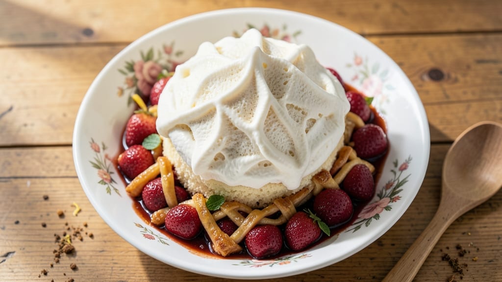 Angel Food Cake and Fruit Pie Filling Recipe: Lightness Meets Bursting Berry Sweetness