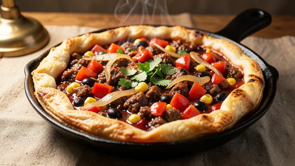 Chilli Pot Pie Recipe: Smoky Beef and Veggie Comfort in One Dish