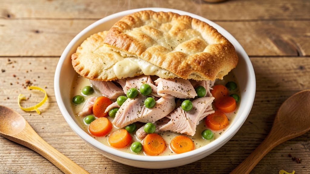 Instant Pot Chicken Pot Pie Recipe With Biscuits: Flaky Topping Locks in Savory Gravy and Tender Chicken