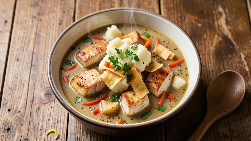 Potbelly Chicken Pot Pie Soup Copycat Recipe: Velvety Gravy and Shredded Chicken Bliss