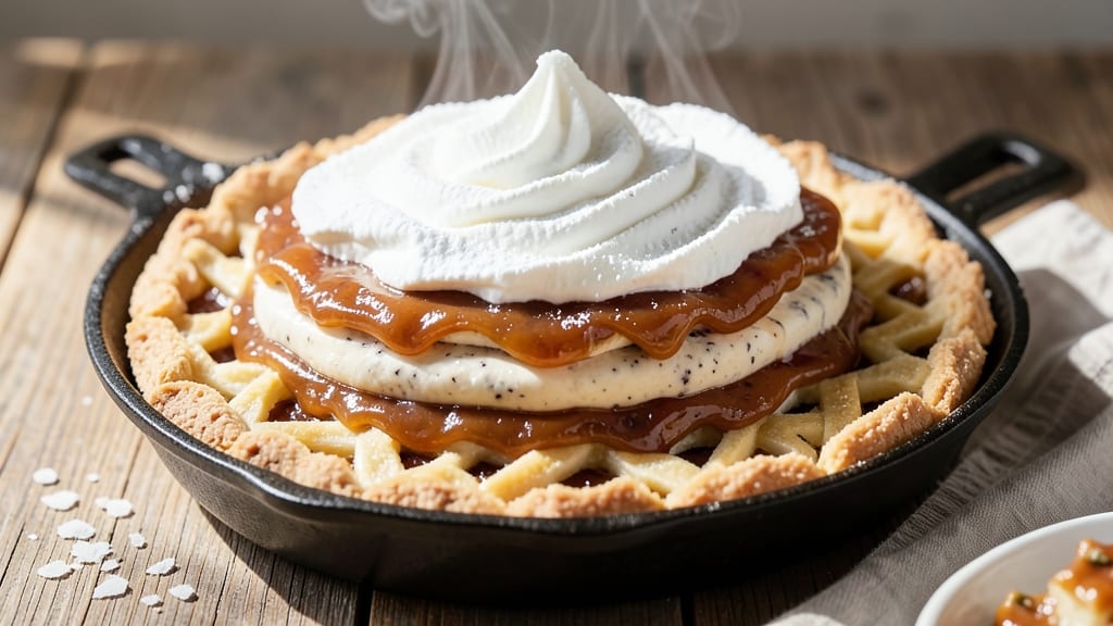 4 Layer Delight Pie Recipe: Vanilla Swirl and Streusel Crunch Fusion