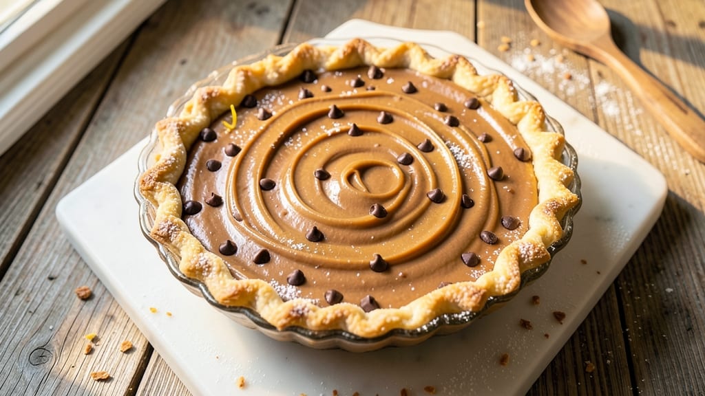 Chocolate Fluffernutter Pie Recipe: Nutty Swirls and Gooey Marshmallow Layers