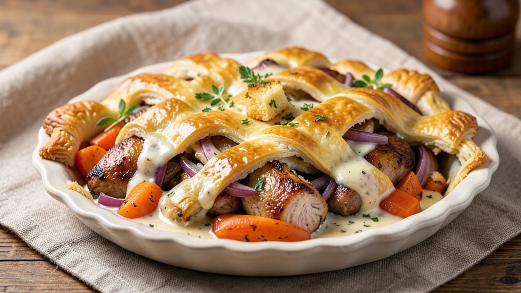 Chicken Pot Pie Recipe With Pepperidge Farm Crust: Golden Crust Locks in Savory Gravy