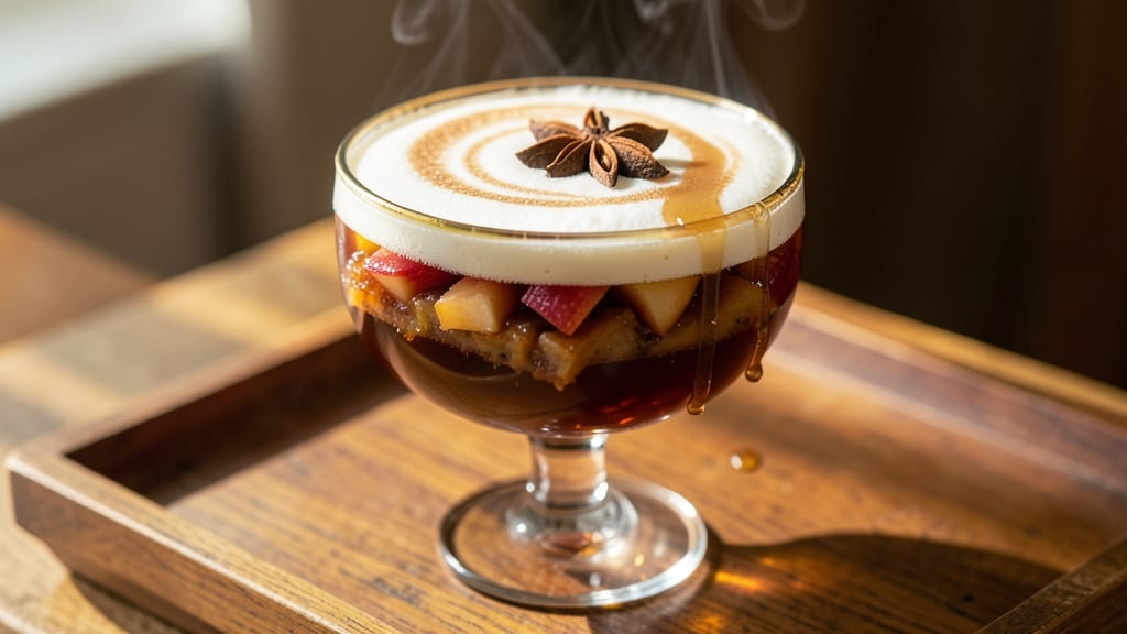 Apple Pie Bourbon Drink Recipe: Spiced Rum Infusion With Caramelized Apple Swirls