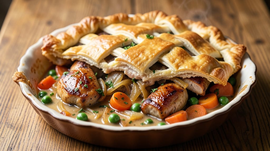 English Pot Pie Recipe: Savory Meat and Veggie Nestled in Flaky Crust