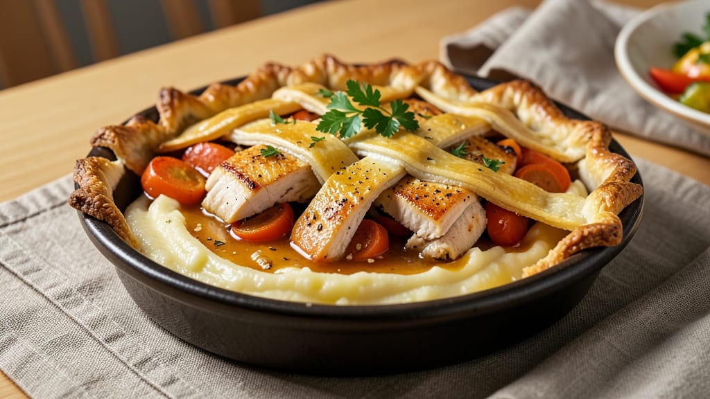 Se7en Bites Chicken Pot Pie Recipe: Juicy Chicken and Veggie Foil-Sealed Crunch