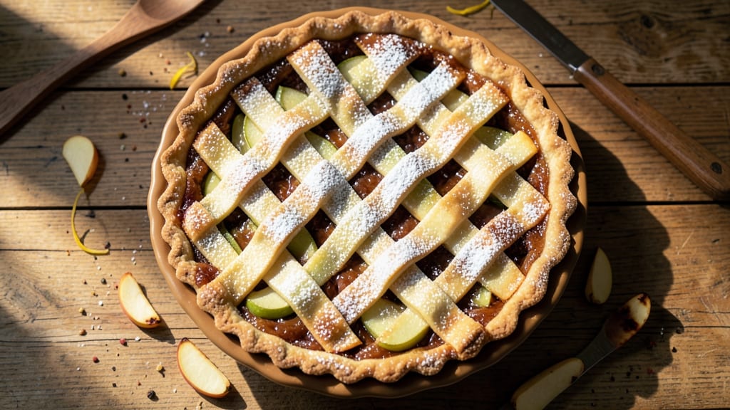 Apple Jack Pie Recipe: Spiced Rum-Infused Lattice Crust Magic