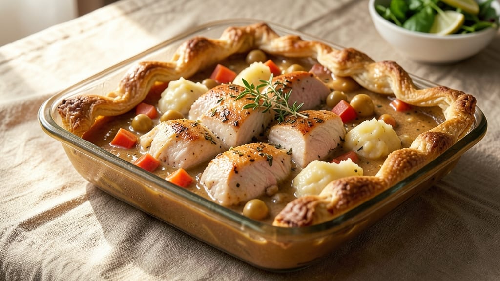 Chicken Pot Pie Recipe 13x9 Pan: One-Pan Dinner With Flaky Crust and Savory Gravy